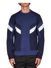 Men's Jersey Neoprene Sweatshirt Navy - DSQUARED2 - BALAAN 3