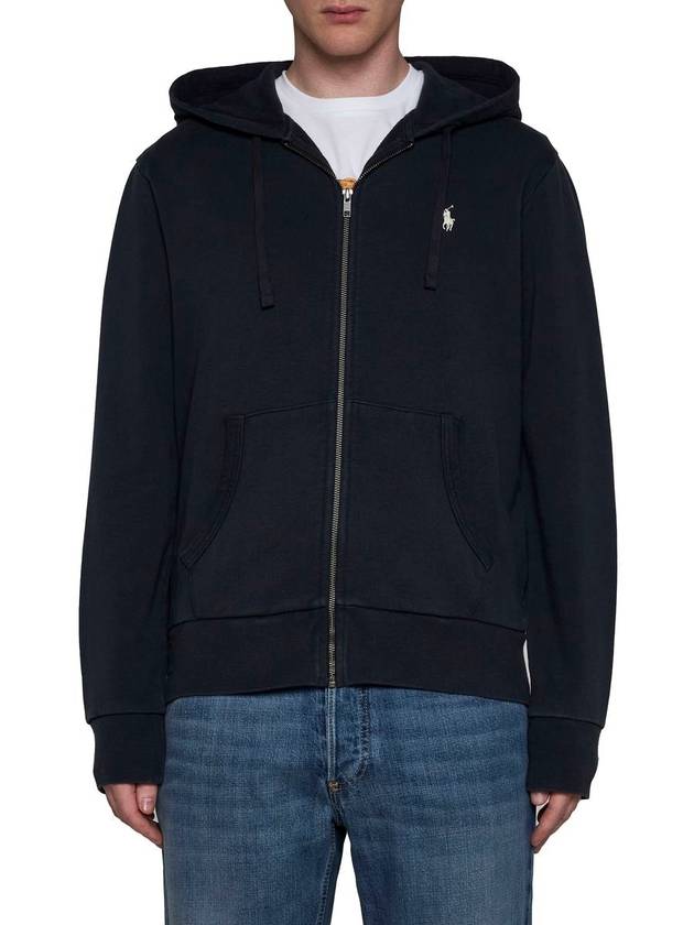 Ralph Lauren Faded Black Loopback Hoodie - RALPH LAUREN - BALAAN 4