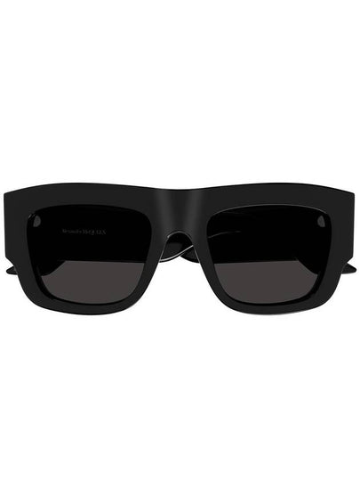 Eyewear Logo Print Square Frame Sunglasses AM0449S - ALEXANDER MCQUEEN - BALAAN 2