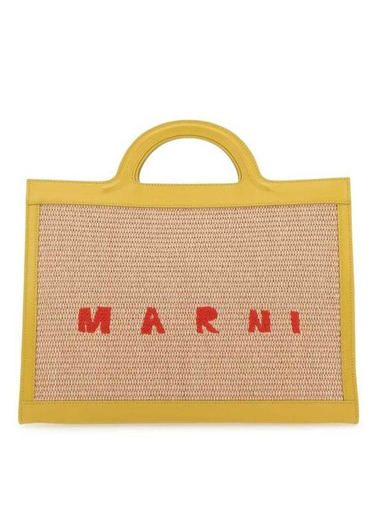 Tropicalia logo embroidered tote bag - MARNI - BALAAN.