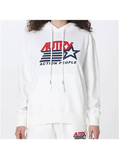 Cappuccio Iconic Logo Hoodie White - AUTRY - BALAAN 2