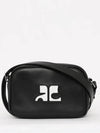 Reedition Camera Leather Cross Bag Black - COURREGES - BALAAN 4