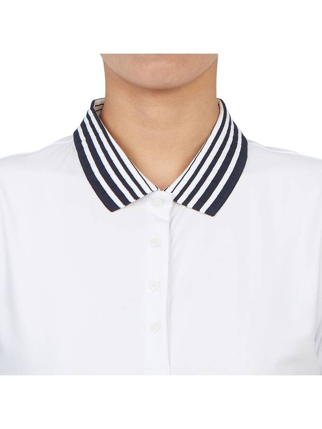 Women's Pleated Collar Silky Tech Nylon White - G/FORE - BALAAN 7