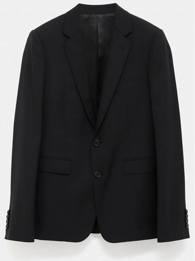 Wool Gabardine Jacket Black - CELINE - BALAAN 2