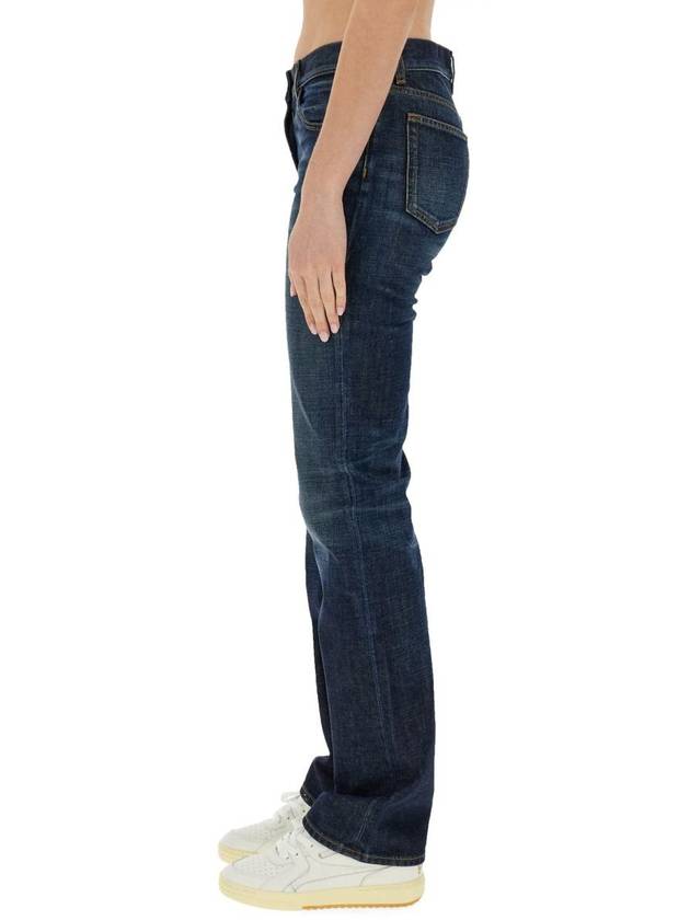 Denim Straight Pants PWYB032 R24DEN0024545 BLUE - PALM ANGELS - BALAAN 5