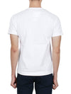 Men's Black Eye Red Double Heart Short Sleeve T-Shirt P1 T026 1 White - COMME DES GARCONS - BALAAN 5