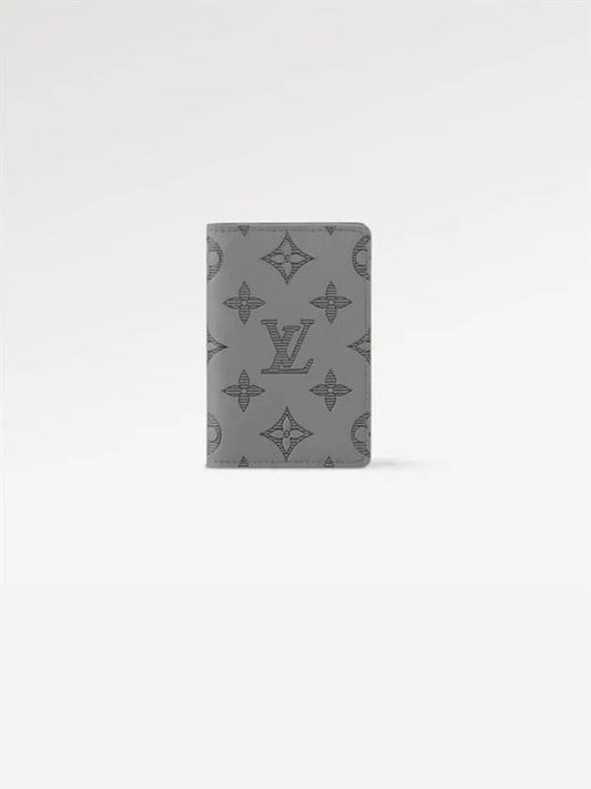 Pocket Organizer Monogram Shadow Card Wallet Grey - LOUIS VUITTON - BALAAN 2