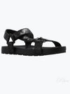 Trip Intrecciato Leather Sandals Black - BOTTEGA VENETA - BALAAN 2