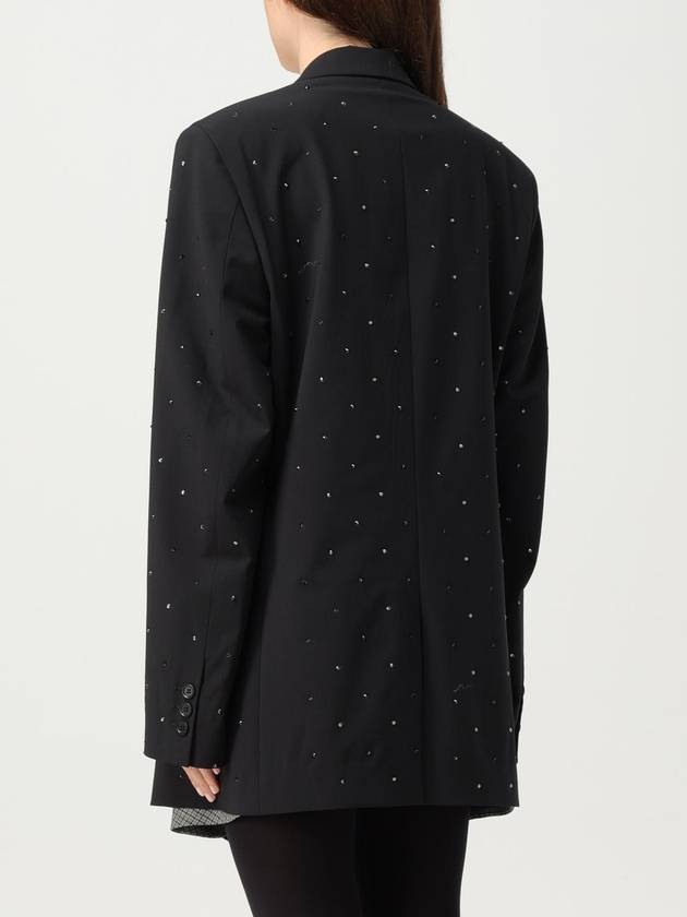 crystal-embellished single-breasted blazer - MSGM - BALAAN 4