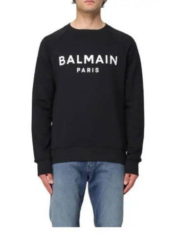 logo print sweatshirt DH1JQ005BB65 EAB - BALMAIN - BALAAN 1