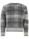 Check 4 Bar Mohair Knit Top Grey - THOM BROWNE - BALAAN 3