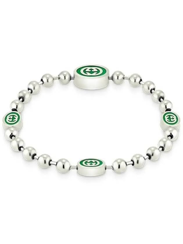 Interlocking G Ball Chain Bracelet YBA701609001 Silver - GUCCI - BALAAN 4