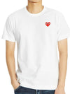 Play Red Heart Waffen Short Sleeve T-Shirt White P1 T108 2 - COMME DES GARCONS - BALAAN 6