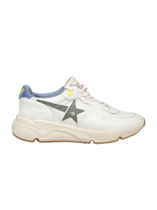 Men's Star Patch Running Low Top Sneakers White Green - GOLDEN GOOSE - BALAAN 1