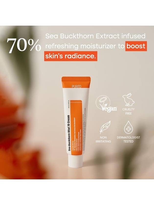 [Purito Seoul] Sea Buckthorn Vital 70 Cream 50ml - PURITO SEOUL - BALAAN 2