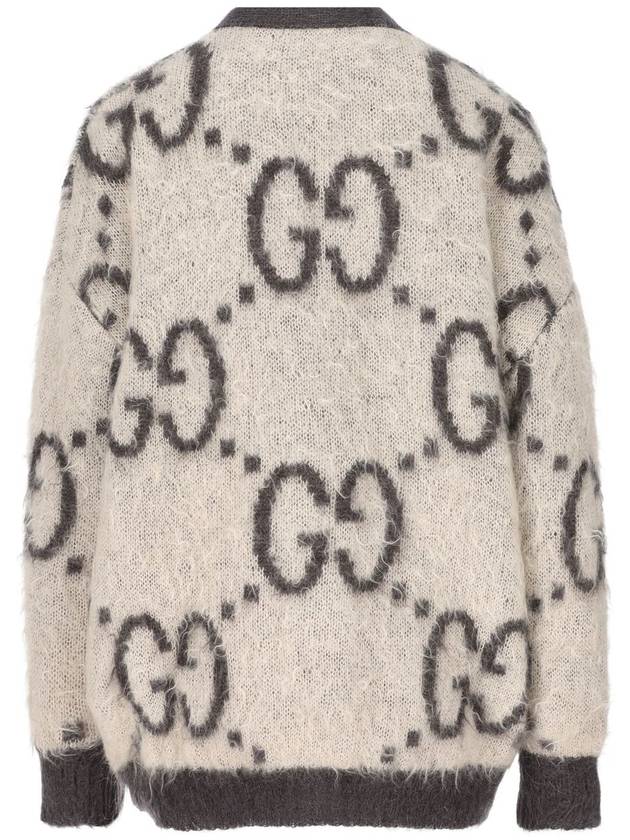 Reversible GG Mohair Cardigan Cream - GUCCI - BALAAN 3