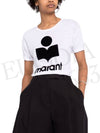 Women s Coldy Logo T Shirt White Black TS0004FA A1N09E 20WH - ISABEL MARANT - BALAAN 9