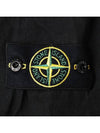 Brushed Organic Cotton Overshirt Jacket Black - STONE ISLAND - BALAAN 5