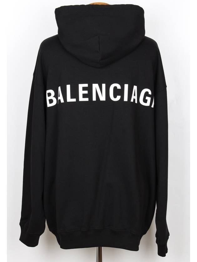 Back Logo Hoodie Black XL - BALENCIAGA - BALAAN 1