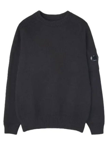 Lens Wappen Patch Knit Black - CP COMPANY - BALAAN 1