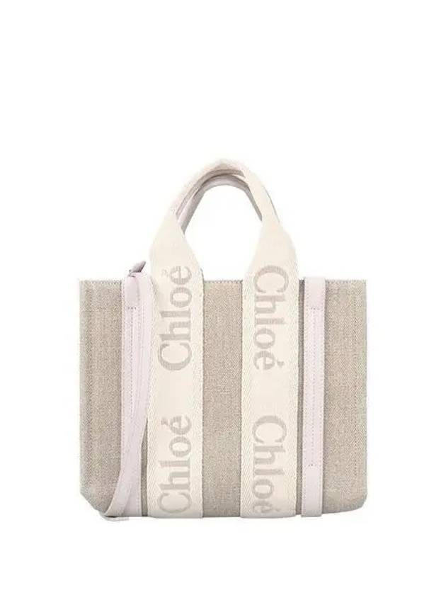 Woody Logo Small Tote Bag Wild Grey - CHLOE - BALAAN 2