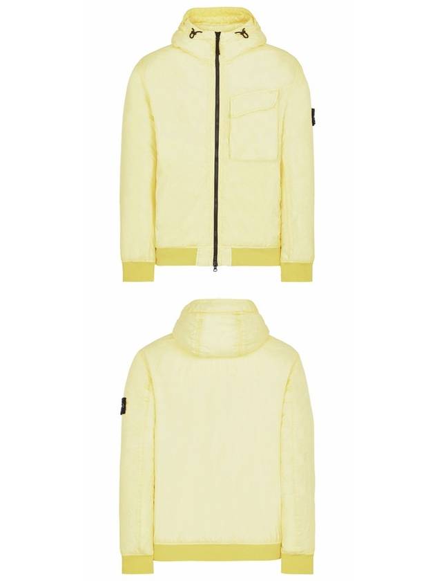 Wappen Patch Nylon Crinklips Hooded Jacket Yellow - STONE ISLAND - BALAAN 5