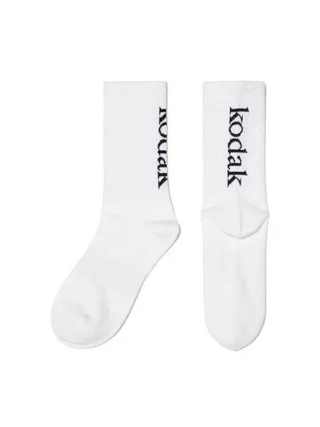 KODAK bag color logo crew socks white - KODO - BALAAN 1