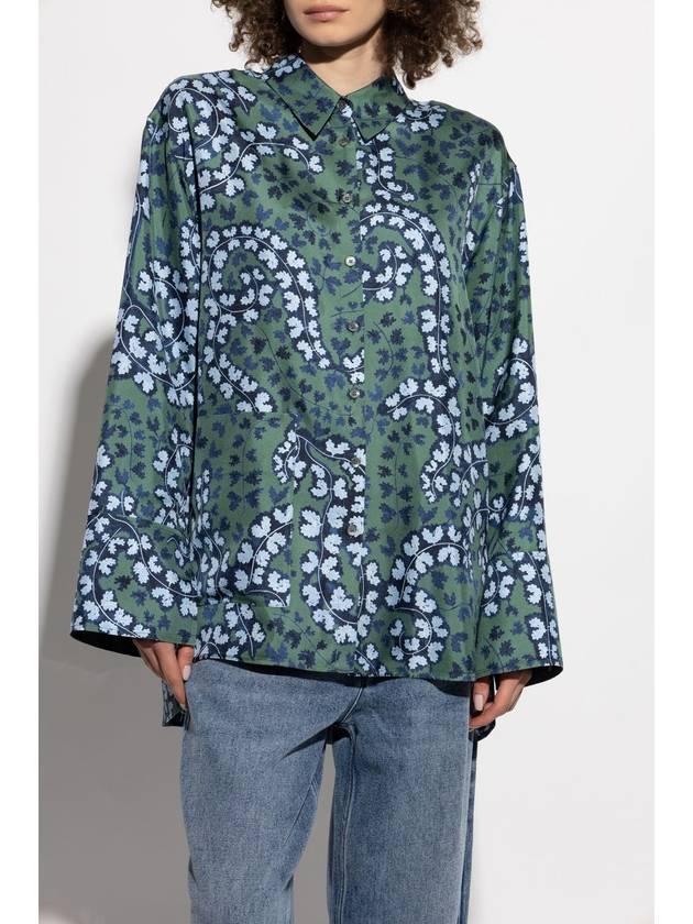 Lanvin Silk Shirt, Women's, Green - LANVIN - BALAAN 3