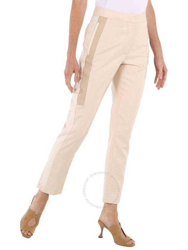 Women's Buttermilk Tailored Straight Pants Beige - BURBERRY - BALAAN 3