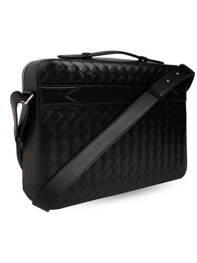 Intrecciato Leather Brief Case Black - BOTTEGA VENETA - BALAAN 5