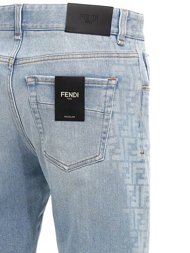 24 F W Cotton Jeans WITH LATERAL FF Print FLP288AS04F1ILO B0651179878 - FENDI - BALAAN 6