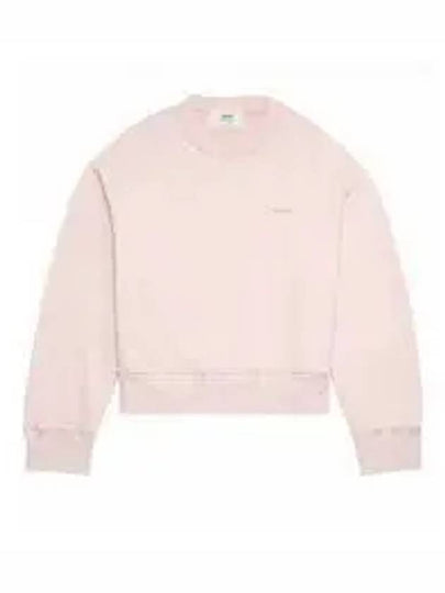 Embroidery Logo Crew Neck Sweatshirt Pink - AMI - BALAAN 2