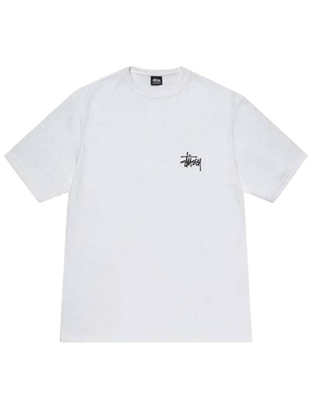 Melted Short Sleeve T-Shirt White - STUSSY - BALAAN 3