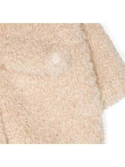 MM6 Margiela Kids Eco Fur Teddy Coat Beige - MAISON MARGIELA - BALAAN 2