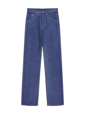 Distressed Denim Pants Cobalt Blue Jeans - MAISON MARGIELA - BALAAN 1