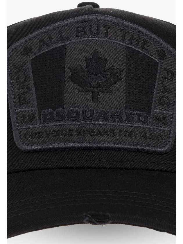 Canadian Flag Ball Cap Black - DSQUARED2 - BALAAN 5