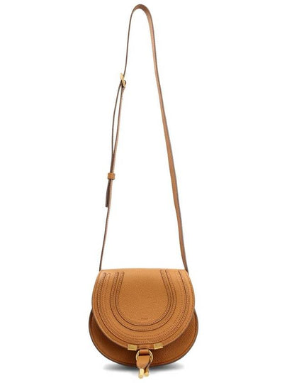 Marcie Saddle Small Grained Leather Cross Bag Brown - CHLOE - BALAAN 2