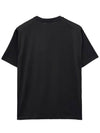 Logo Print Cotton Oversized Short Sleeve T-Shirt Black - BURBERRY - BALAAN 3