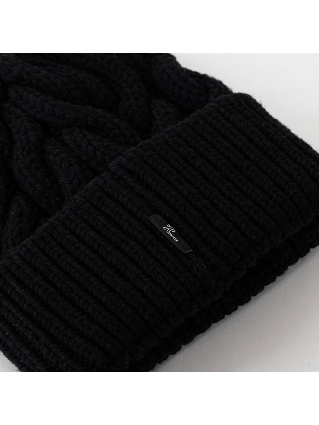 Twist beanie black BLACKH2 098 3B00009 M1172 999 - MONCLER - BALAAN 6