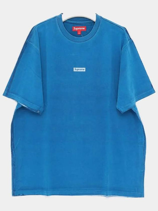 SS24KN54 BLUE overprint t shirt - SUPREME - BALAAN 2