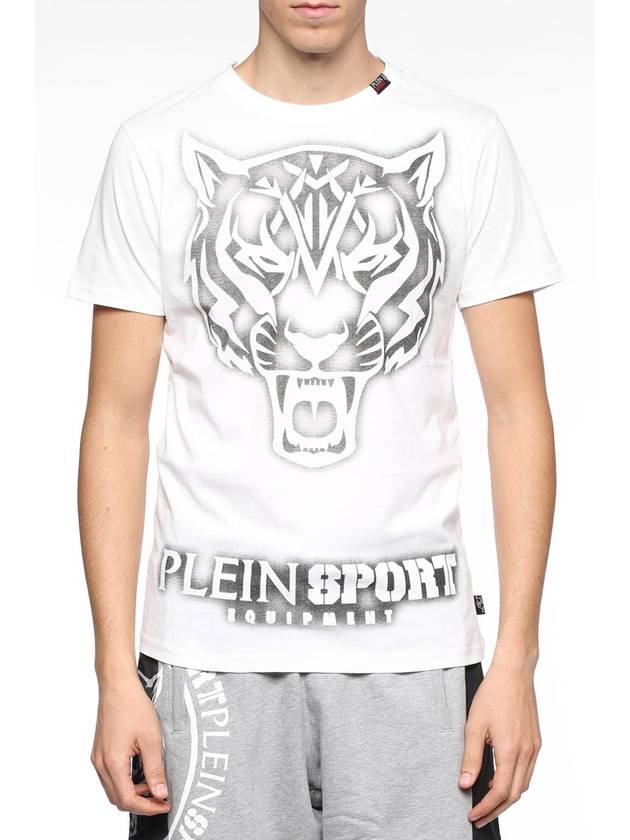 Plain Sports White Print TShirt MTK1087 SJY001N - PHILIPP PLEIN SPORT - BALAAN 3