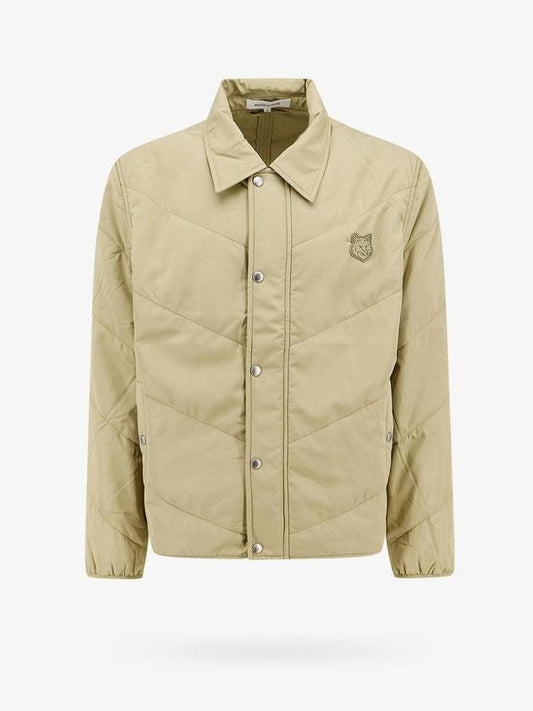 Quilted Nylon Frontal Logo Patch Jacket Canvas - MAISON KITSUNE - BALAAN 1