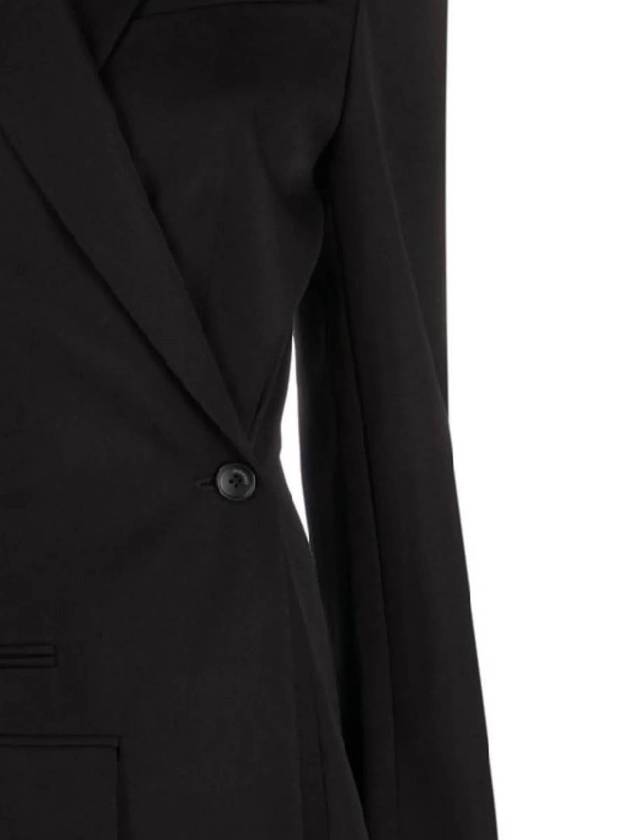 Women's La Best Tibau Crossover Double Breasted Blazer Jacket Black - JACQUEMUS - BALAAN 3