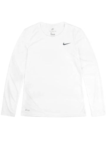 Women's Legend Long Sleeve Top White NI WT3 - NIKE - BALAAN 1