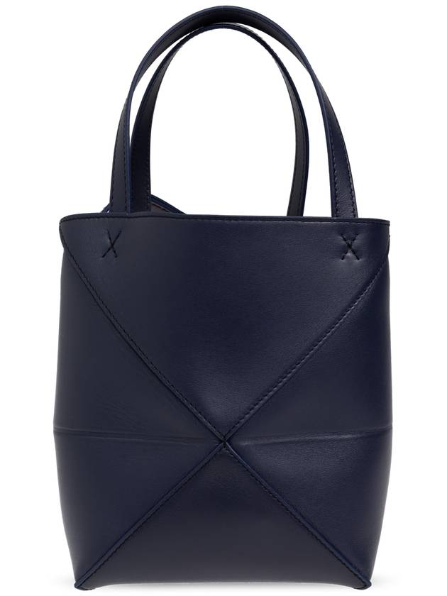 Loewe Puzzle Mini Shopper Bag, Women's, Navy Blue - LOEWE - BALAAN 3