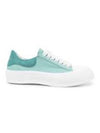 Deck Plimsol Low Top Sneakers Green - ALEXANDER MCQUEEN - BALAAN 1