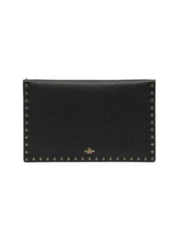 Valentino 5W2P0P56 VSH 0NO P0P56 Rockstud Clutch Bag - RED VALENTINO - BALAAN 4