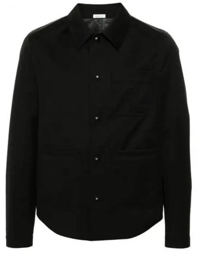 Wool Twill Utility Jacket Black - THOM BROWNE - BALAAN 2