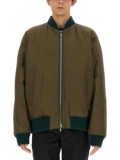 Reversible Check Bomber Jacket Green - BURBERRY - BALAAN 2