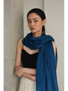 Cashmere Pashmina Muffler Ocean Blue - WILL'O THE WISP - BALAAN 1